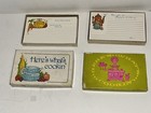 Vintage Original Paper  here   s What   s Cookin  Recipe Card Boxes   Lined Cards