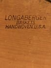 1986 Longaberger 18  Upright Basket Initialed And Stamped