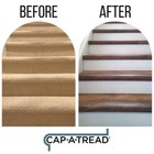 Cap A Tread Vinyl Stair Tread 47 x12 15 x2 28  Winding Brook   Ashland Valley
