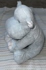 Toys R Us Animal Alley Plush Hippo Blue Stuffed Animal Floppy Lovey Sewn Eye 13   