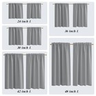 Curtains 42 Inch Length For 34 w X 42 l  pack Of 2  Light Grey