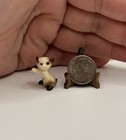 Vintage Retired Hagen Renaker Siamese Cat Kitty Miniature Figurine Tiny