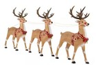 3-pack Led Extra Reindeer For 9 Ft Santa Sleigh Christmas Display Decor