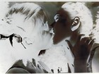 Vintage - Negative - Women Kissing - Lesbian Couple - Tender Kiss     