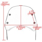 Universal Smoke 5-7   Headlight Windshield Wind Deflector For Cafe Racer Yamaha