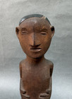 Nice Old Southern African Tribal Art Carved Zambian Bisa Bemba Wood Male Figure