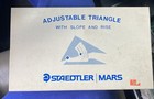Staedtler Mars 10  Adjustable Triangle 964 51-10  W slope   Rise  Excellent Cond