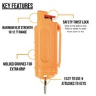 2 Police Magnum Pepper Spray  50oz Orange Molded Keychain Defense Protection