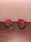 Dollhouse Miniature Christmas Poinsettia Set  Includes Two  1 12 Scale