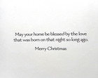 Art Greeting Card Christmas Winter Snow Cabin Woods Peace Stars Trees Season