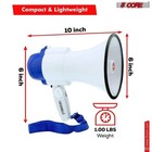5core Megaphone Bullhorn Speaker 30w Mini Bull Horn Battery Power Megafono 800ft