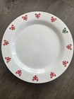 Vtg 2pc Mickey   Minnie Disney Christmas Peppermint Candy 11  Dinner Plates Rare