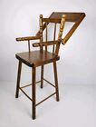 Vintage Cass Toys Wooden Doll High Chair 18  Usa