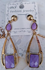 Nt Fashion Filigree Purple Acrylic Bib Choker Statement Necklace   Earrings Set