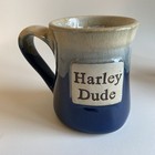 Set Of 2 Harley Dude   Harley Mama Stoneware Oversized Coffee Mugs Cups  18-oz 