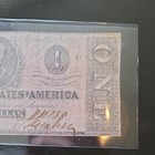 1862 Confederate  1 Note Richmond Va Dec 2 T-55 Style Civil War Currency Signed