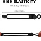Data Cable Organizer Silicone Reusable Cable Ties Cord Management Straps  30pcs 
