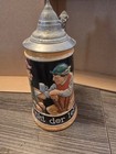 Authentic Km German Lidded Beer Stein 3396k Made In Germany Breweriana