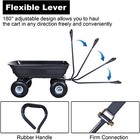 Aain 600lbs Garden Carts Heavy-duty Yard Dump Wagon Cart  Lawn Utility Cart