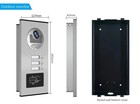 3 Units 7inch Monitor Wired Video Door Phone Kit Indoor-outdoor Video Apartment 