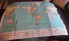 Colorprint General Map Of The World Mercator s Projection 50  X 38  Large Map
