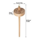 New Top Whorl Drop Spindle Ergonomic Carved Design Yarn Spinner For Beginners