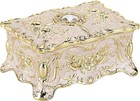Small Vintage Jewelry Box Decorative Trinket Box  3 7x 2 7x 2 Inch