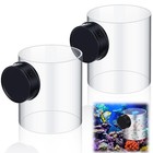 Magnetic Fish Tank Feeders - 2 Pcs Acrylic Food Feeding Rings For Aquarium Use