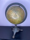 E w a  Rowles  8 Inch Terrestrial World Globe  Wwl Era  1910-1918  Chicago 