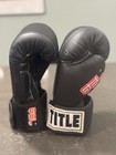 Title Boxing Gel Enforced Black Bag Gloves Size Medium