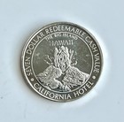 California Hotel Casino Las Vegas  7 Casino Gaming Token  999 Silver Hawaii