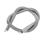 0 6mmx6mmx300mm 304 Stainless Steel Wire Extension Tension Spring Silver Tone