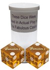 Binion s Las Vegas Casino Craps Dice Pair Yellow Polished Matching Serial  s