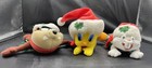3 Looney Tunes Warner Bros Christmas Taz Tweety Bugs Bunny Santa Flying Plush