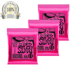 3 6 Sets Ernie Ball 2223 Super Slinky Electric Guitar Strings 9-42