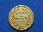 Old Copper Coin  Original Au-bu 1863 Civil War Token  peace Forever  Lot 252g