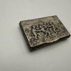 Antique Silver 800 Snuff Box Unique Case Cherubs Decor 19th Century