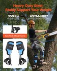 Vevor Height-adjustable Tree Climbing Spikes With Cushion   Straps 350lb Load