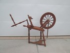 Wooden Spinning Wheel With 18  Wheel Not Antique Used Good Condition