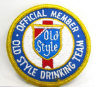 Vintage Old Style Beer Drinking Team Official Member Patch Lacrosse Wi Brewing D