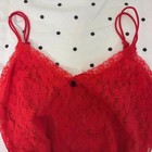 Y2k Red Lace Cami