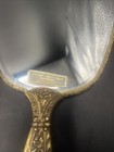 Vintage Mirror Brush And Comb Vanity Set Gold Plated
