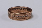  sealed  Coin Ring Made From Mexican 10 Centavos Coin From Mexico Sizes  4-10