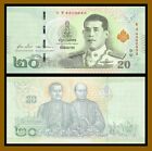 Thailand 20 50 100 500 1000 Baht  5 Pcs Set   2018-2020 P-135 136 137 new Unc