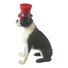 Danbury Mint Boston Terrier Miniature Figurine Patriotic Top Hat 4th Of July