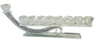 New Oil candles Menorah Chanukah Hanukkah W-glass Chips Crystal Judaica Israel