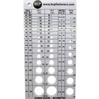Screw Thread Gauge   Metric And Sae   Recommends Drill Bit   Tap Size  bcp675 