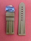 24mm Silicone Rubber For 44mm Panerai Pam Luminor Watches Deployment Clasp