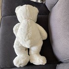 First   Main White Plush Teddy Bear 15    Sitting Dena Blue Eyes Soft Medium Size