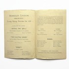 Antique 1890 Playbill Berkeley Lyceum 44th St Manhattan New York City Nyc